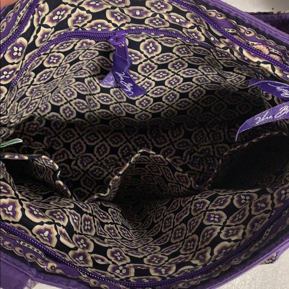 Vera Bradley Simply Violet Shoulder Bag Purse - Picture 5 of 6
